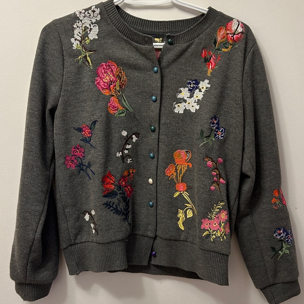 Floral Embroidered Women's Jacket